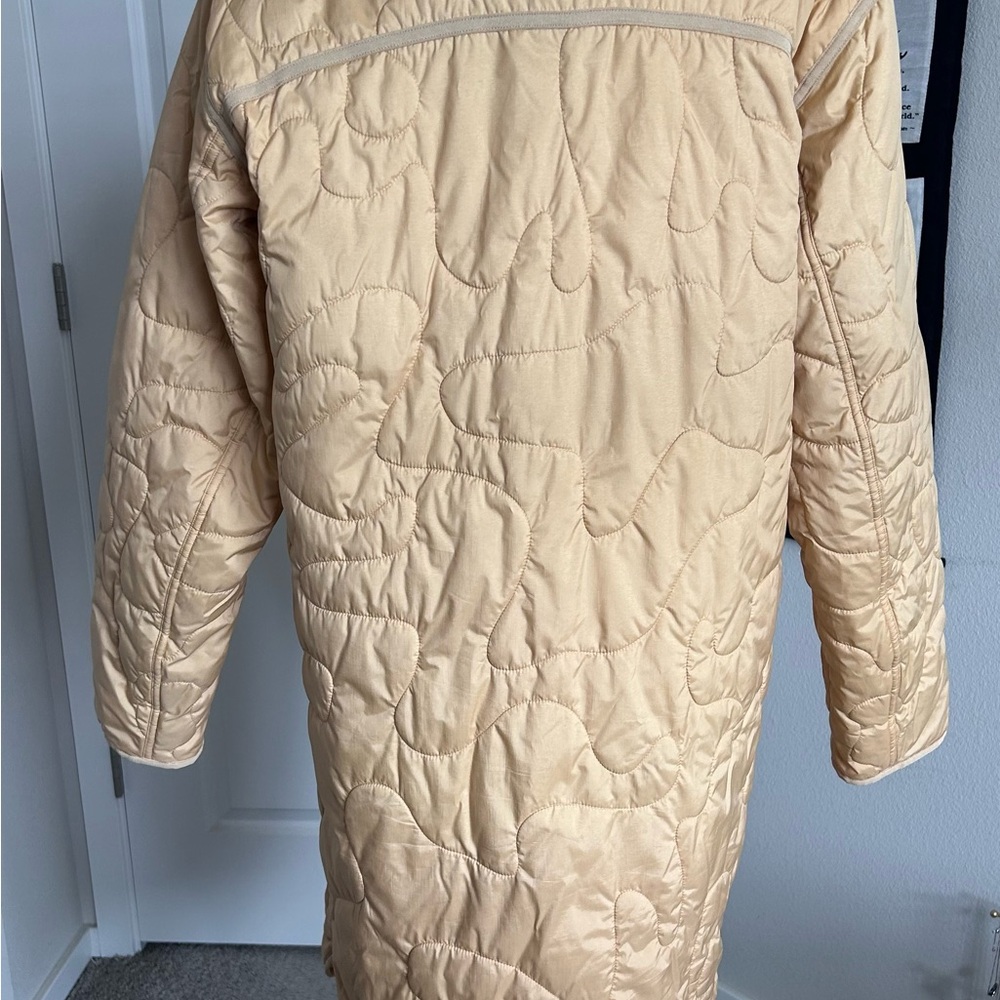 Lululemon Insulated Quilted Long Bomber- Heather Pecan Tan - Picture 2 of 11